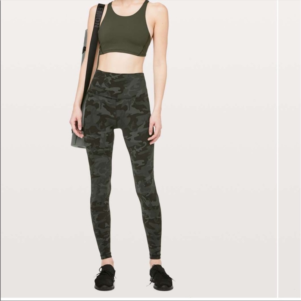 Lululemon Align Green Camo Leggings - FULL Length - size 6